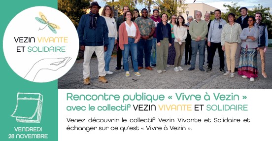 Rencontre publique "Vivre à Vezin" - Vendredi 28 novembre - 18h30 (Salle bleue, Vezin-Le-Coquet)
