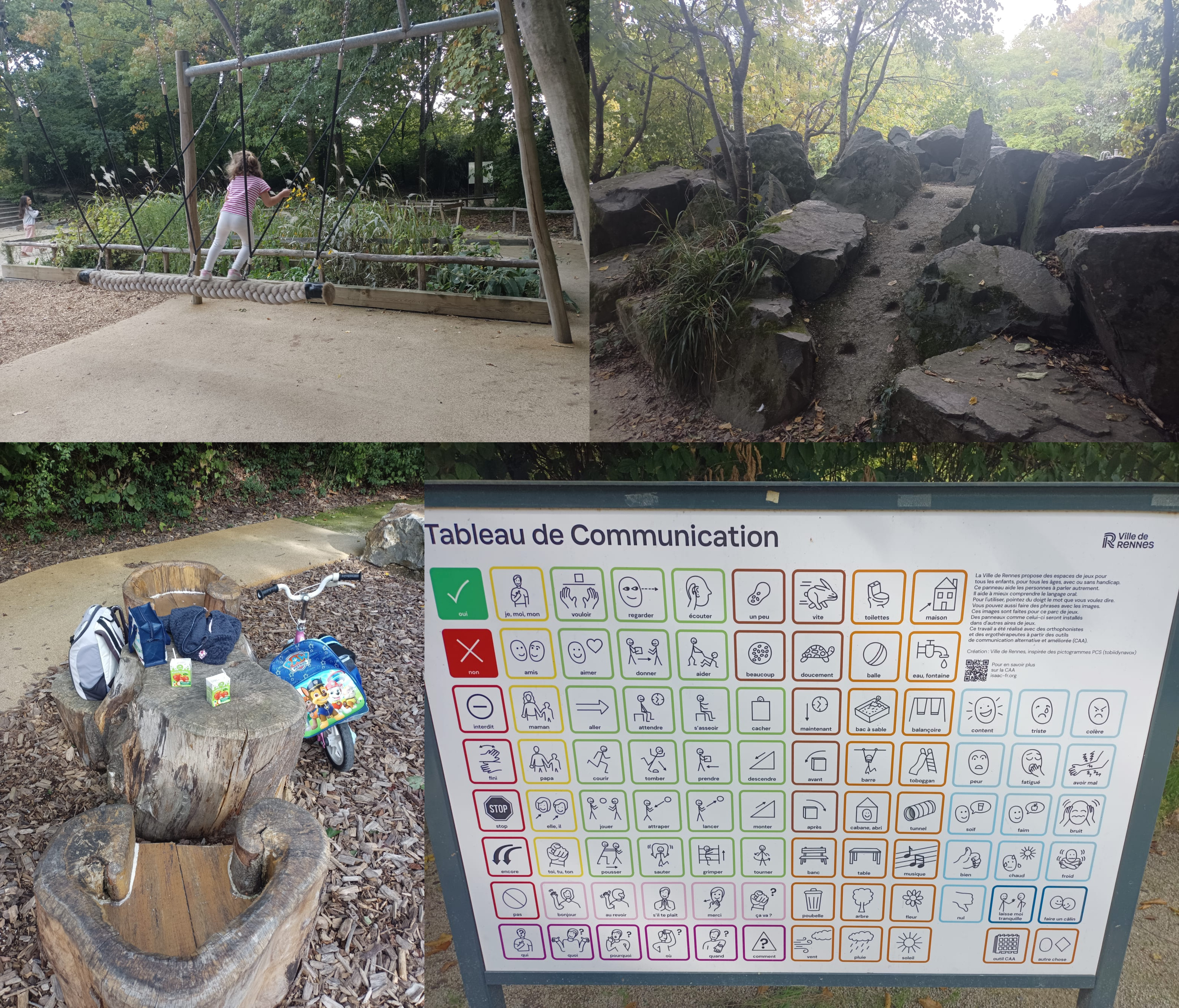 Visite de l'aire de jeux inclusive du Landry à Rennes