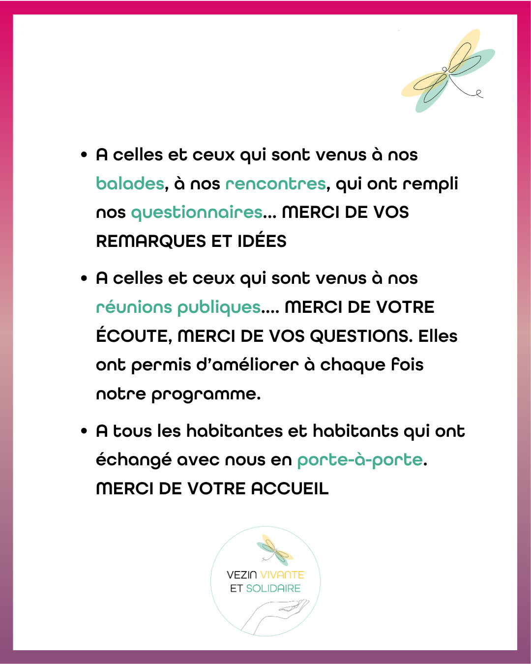 A celles et ceux avec qui nous avons discuté.